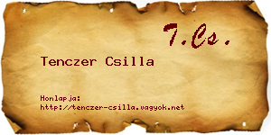 Tenczer Csilla névjegykártya